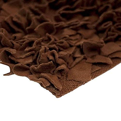 Monbeautapis 555864 Fleece-Matte 85 x 55 cm Polyester Schokolade von Monbeautapis