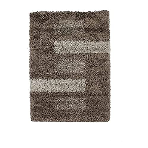 Monbeautapis Pflaume 128176 Maurane Rechteck Teppich Polypropylen Heat Set 170 x 120 cm, grau, 170x120x15 cm von Monbeautapis