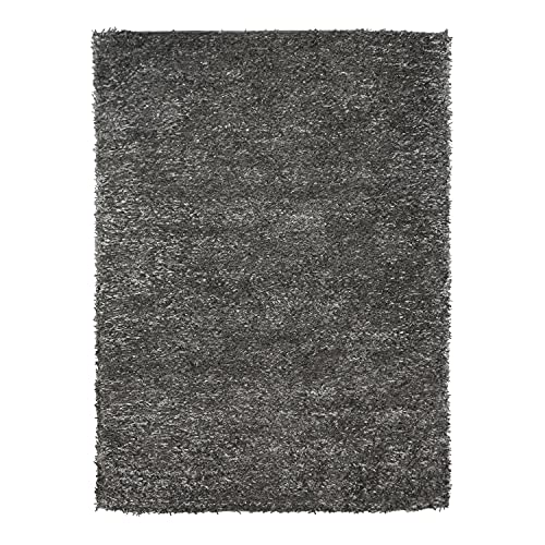 Monbeautapis Pflaume 129401 Luxus Teppich Polyester 170 x 120 cm, Polyester, grau, 170x120x15 cm von Monbeautapis