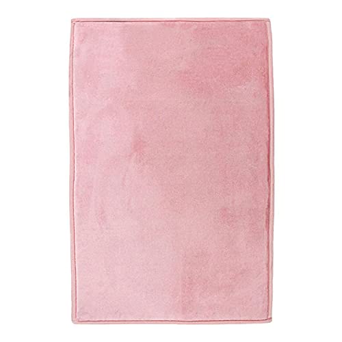 Monbeautapis Pflaume 160563 Flanell Teppich Polyester 230 x 160 cm, Polyester, Powder Pink, 230x160 cm von Thedecofactory