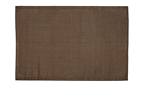 Monbeautapis Straw Teppich, Zellulose, braun, 90x60x10 cm von Monbeautapis