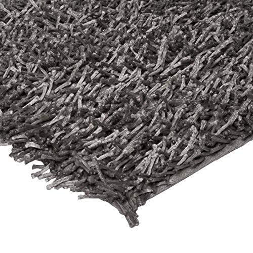 Monbeautapis Pflaume 690400 Luxus Teppich Polyester 90 x 60 cm, Polyester, grau, 90x60x10 cm von Monbeautapis