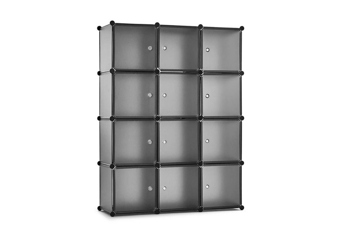 Mondeer Kleiderschrank Steckregal DIY Modular Schrank Regalsystem mit 2 Kleiderstange von Mondeer