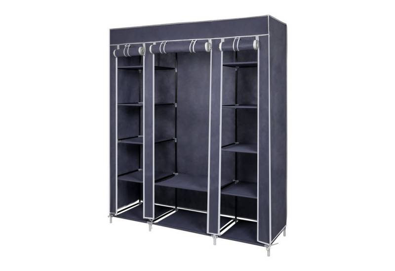 Mondeer Stoffschrank Kleiderschrank mit Kleiderstange, 3 Türen, 175 x 150 x 45cm von Mondeer