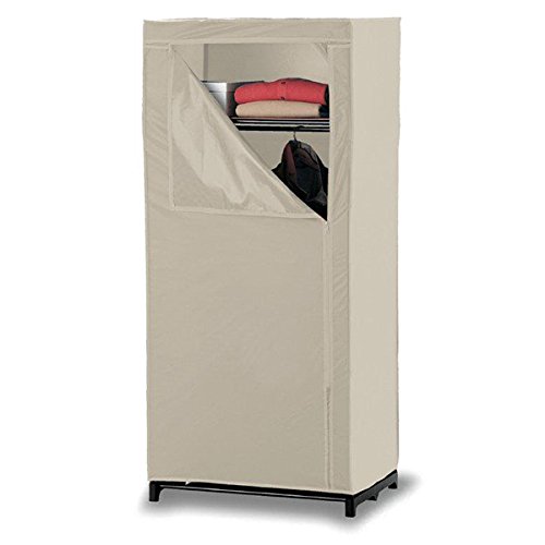 Mondex EVE721-01 – Schrank Kleiderschrank Stoff/Kunststoff 76 x 26 x 7 cm, Kunststoff, beige, 7 cm von Mondex