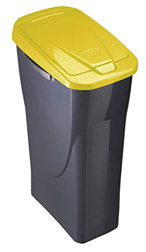 Mondex Müllsortierer 25 Liter mit gelbem Deckel von Mondex