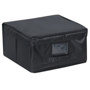 Mondex eve711 01 Professionelles Transportcase mit Tür Etikett Kunststoff/Stoff 30 x 30 x 2,5 cm Modell S, schwarz, 5 cm von Mondex