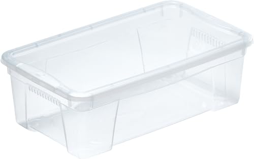 ROLLER Aufbewahrungsbox - mit Deckel - transparent - 6 Liter von Mondex