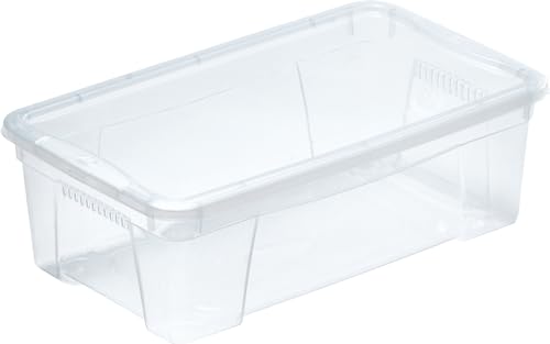 ROLLER Aufbewahrungsbox - mit Deckel - transparent - 6 Liter von M-Home