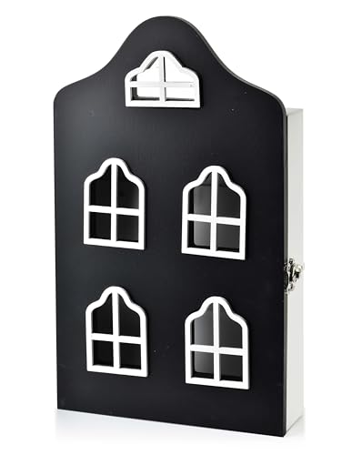 STACY Schlüsselkasten 17,5x5,5x29,5cmHaus schwarz von Mondex
