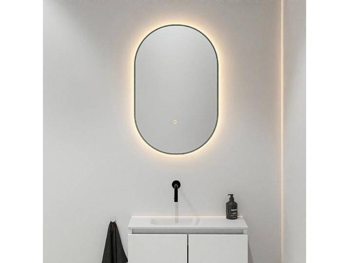Badspiegel Glow oval mit Bewegungssensor LED Beleuchtung army... Badspiegel Glow oval mit Bewegungssensor LED Beleuchtung army... von Mondial Badmöbel