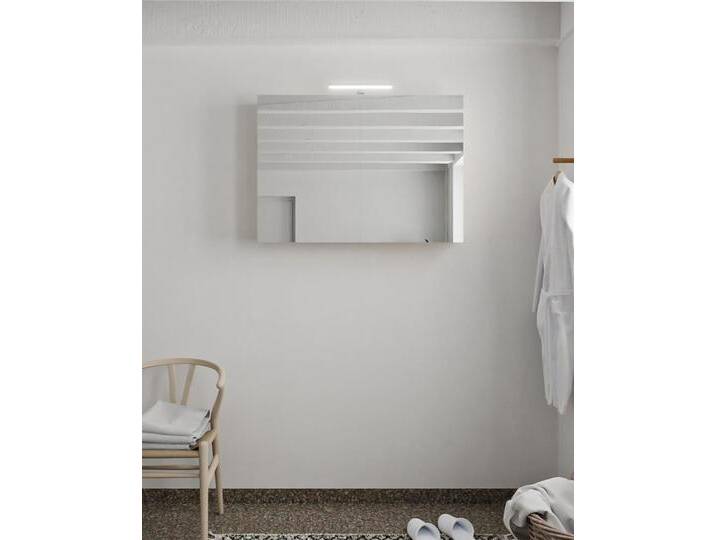 CUBB spiegelschrank 100x70x16cm farbe leinen mit 2 türen von Mondial Badmöbel