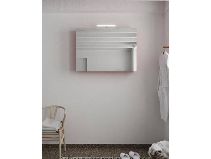 CUBB spiegelschrank 100x70x16cm farbe rot mit 2 türen von Mondial Badmöbel