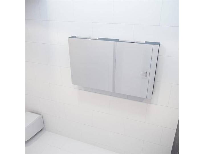 CUBB spiegelschrank 120x70x16cm farbe dunkelgrau mit 2 türen von Mondial Badmöbel