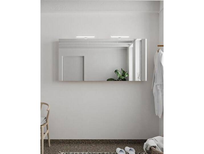 CUBB spiegelschrank 150x70x16cm farbe leinen mit 3 türen von Mondial Badmöbel