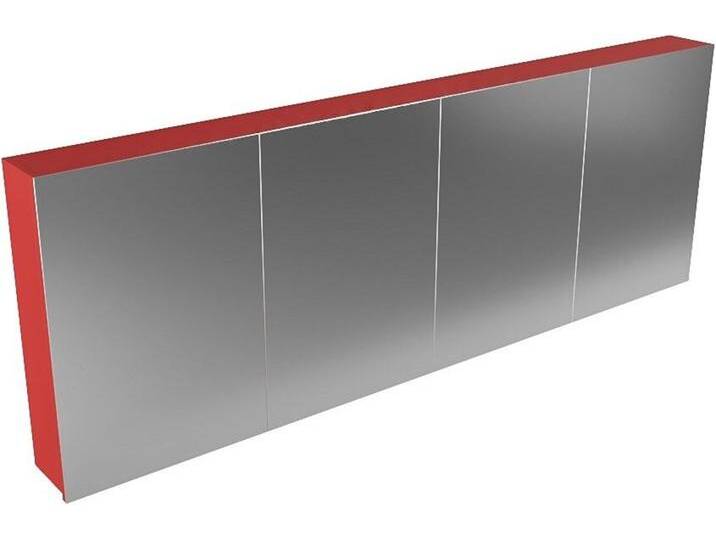 CUBB spiegelschrank 200x70x16cm farbe rot mit 4 türen von Mondial Badmöbel
