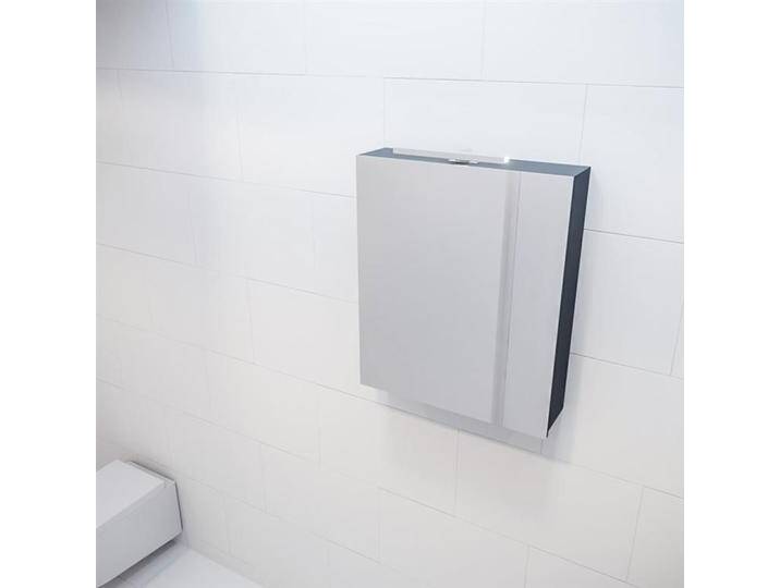 CUBB spiegelschrank 60x70x16cm farbe dunkelgrau mit 1 tür von Mondial Badmöbel