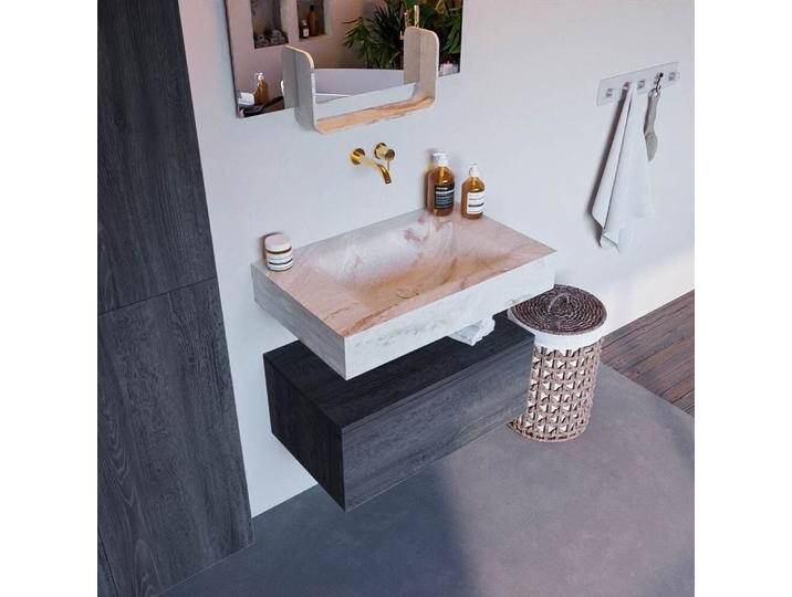 corian waschtisch set alan dlux 70 cm braun marmor Frappe... corian waschtisch set alan dlux 70 cm braun marmor Frappe... von Mondial Badmöbel