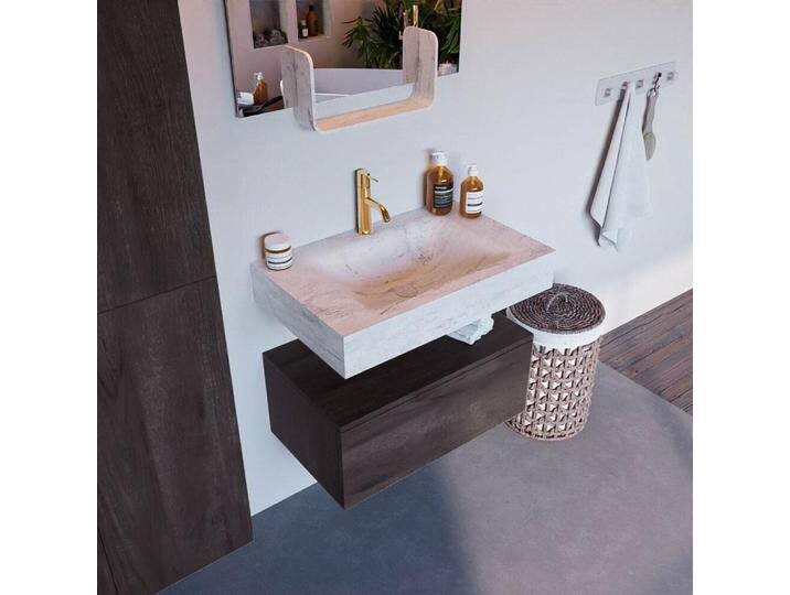 corian waschtisch set alan dlux 70 cm weiß marmor Opalo... corian waschtisch set alan dlux 70 cm weiß marmor Opalo... von Mondial Badmöbel