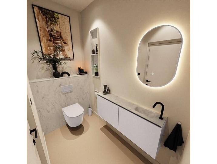corian waschtisch set gäste wc ture dlux 120 cm lavendel... corian waschtisch set gäste wc ture dlux 120 cm lavendel... von Mondial Badmöbel