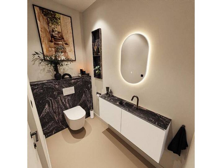 corian waschtisch set gäste wc ture dlux 120 cm weiß... corian waschtisch set gäste wc ture dlux 120 cm weiß... von Mondial Badmöbel