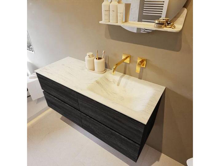 corian waschtisch set vica dlux 120 cm marmor optik becken... corian waschtisch set vica dlux 120 cm marmor optik becken... von Mondial Badmöbel