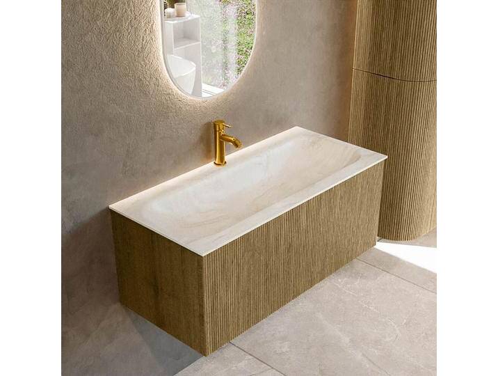 waschtisch mit unterschrank curve gerundet echtholz 100 cm... waschtisch mit unterschrank curve gerundet echtholz 100 cm... von Mondial Badmöbel