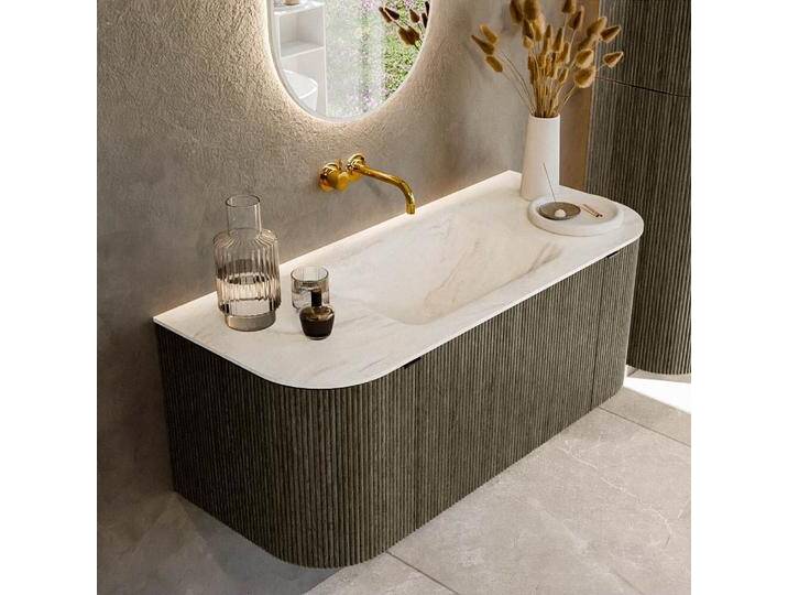 waschtisch mit unterschrank curve gerundet echtholz 110 cm... waschtisch mit unterschrank curve gerundet echtholz 110 cm... von Mondial Badmöbel