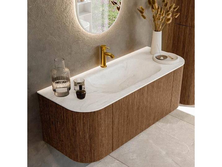 waschtisch mit unterschrank curve gerundet echtholz 120 cm... waschtisch mit unterschrank curve gerundet echtholz 120 cm... von Mondial Badmöbel