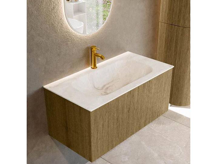 waschtisch mit unterschrank curve gerundet echtholz 90 cm... waschtisch mit unterschrank curve gerundet echtholz 90 cm... von Mondial Badmöbel