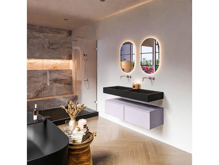 waschtisch mit unterschrank schwebend alan 120 cm lavendel... waschtisch mit unterschrank schwebend alan 120 cm lavendel... von Mondial Badmöbel