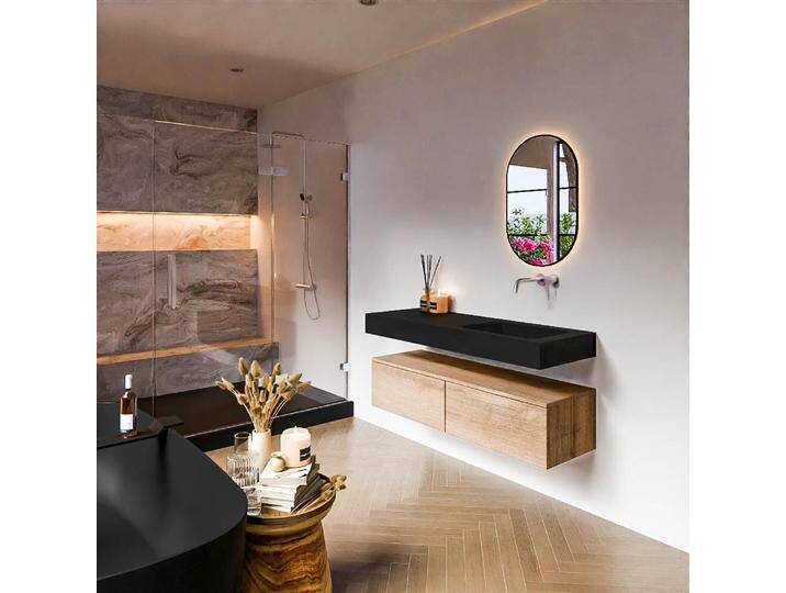 waschtisch mit unterschrank schwebend alan 130 cm Washed Oak... waschtisch mit unterschrank schwebend alan 130 cm Washed Oak... von Mondial Badmöbel