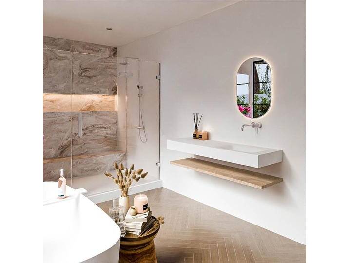 waschtisch mit unterschrank schwebend alan 140 cm Washed Oak... waschtisch mit unterschrank schwebend alan 140 cm Washed Oak... von Mondial Badmöbel