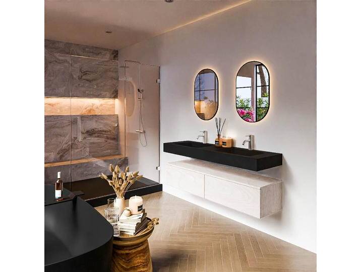 waschtisch mit unterschrank schwebend alan 150 cm... waschtisch mit unterschrank schwebend alan 150 cm... von Mondial Badmöbel