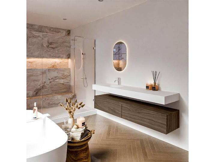 waschtisch mit unterschrank schwebend alan 190 cm Mocha... waschtisch mit unterschrank schwebend alan 190 cm Mocha... von Mondial Badmöbel