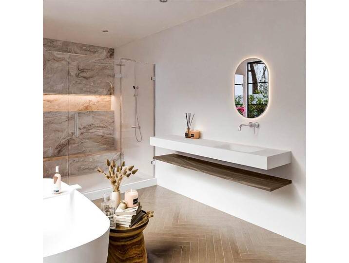 waschtisch mit unterschrank schwebend alan 190 cm Mocha... waschtisch mit unterschrank schwebend alan 190 cm Mocha... von Mondial Badmöbel