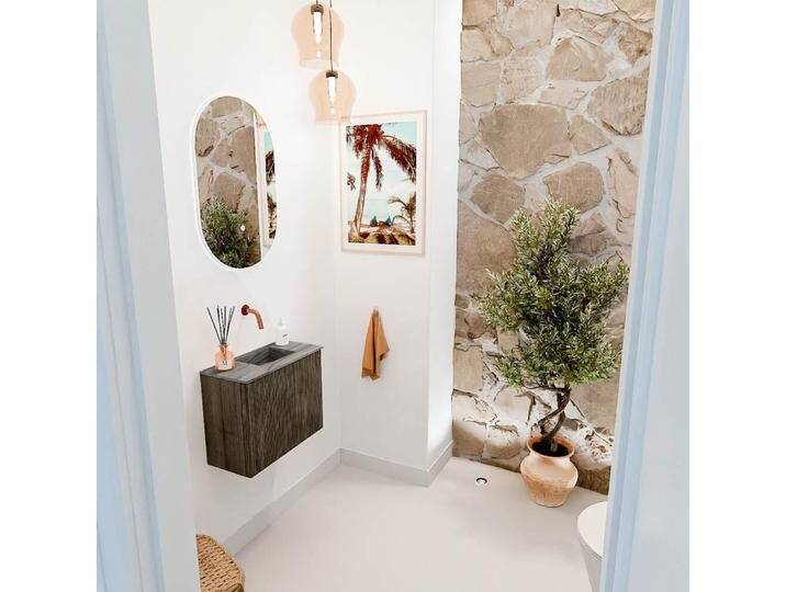 waschtisch set gäste wc JOYA echtholz Shadow 50 cm... waschtisch set gäste wc JOYA echtholz Shadow 50 cm... von Mondial Badmöbel