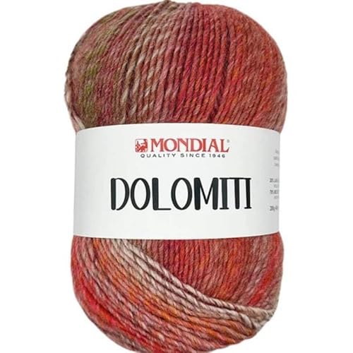 DOLOMITI de Mondial Strickgarn, Farbe Ziegelrot, Cod.536 DOLOMITI de Mondial Strickgarn, Farbe Ziegelrot, Cod.536 von Mondial