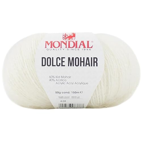 Mondial DOLCE MOHAIR 50 g und 150 m Knäuel (Crudo (426)) von Mondial