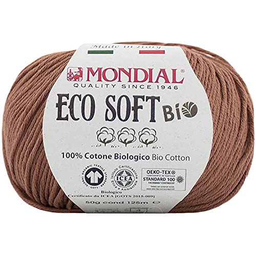 Mondial Eco Soft Bio color 250, Baumwollgarn organic cotton aus Bio Baumwolle zum Stricken oder Häkeln von Mondial