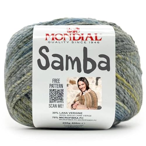 Mondial Samba Strickgarn, Blau, Cod.656 Mondial Samba Strickgarn, Blau, Cod.656 von Mondial