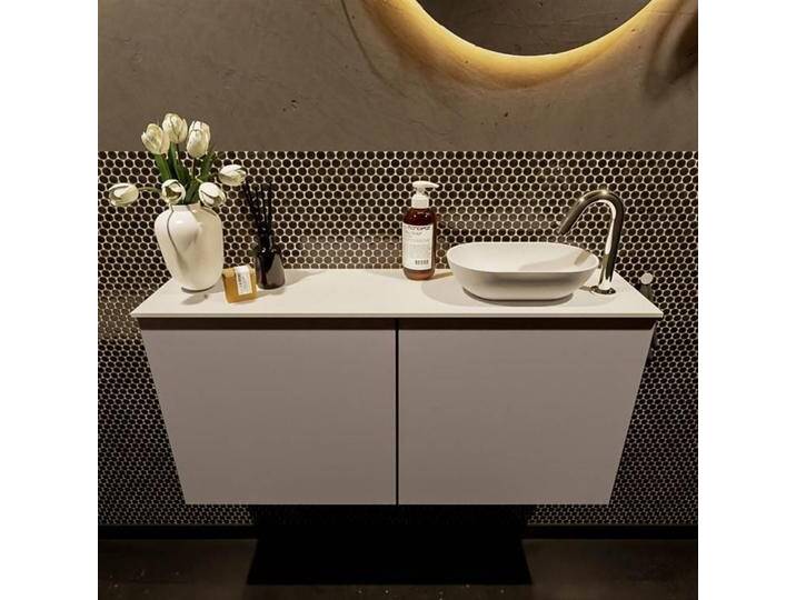 corian waschtisch 100 cm taupe fowy mit aufsatzbecken weiß... corian waschtisch 100 cm taupe fowy mit aufsatzbecken weiß... von Mondiaz