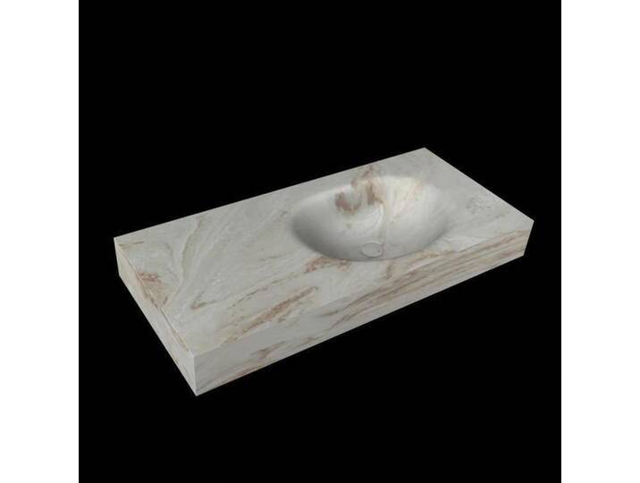 corian waschtisch 101 cm freihängend moon waschbecken rechts... corian waschtisch 101 cm freihängend moon waschbecken rechts... von Mondiaz