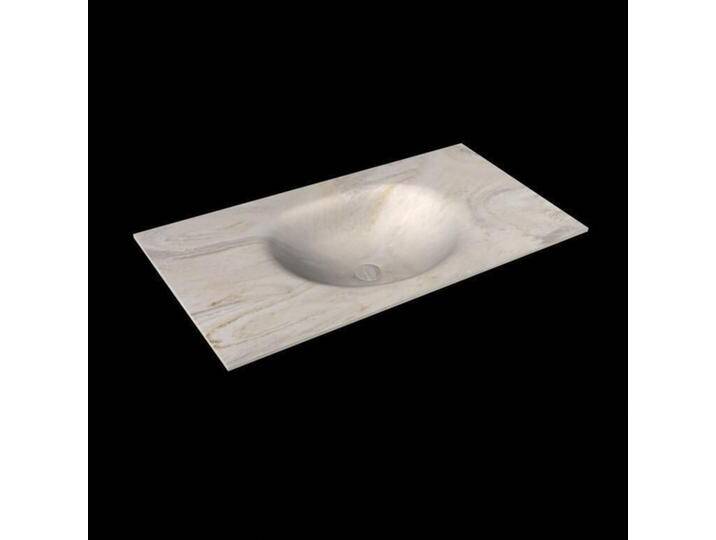 corian waschtisch 105 cm moon waschbecken mittig ostra corian waschtisch 105 cm moon waschbecken mittig ostra von Mondiaz