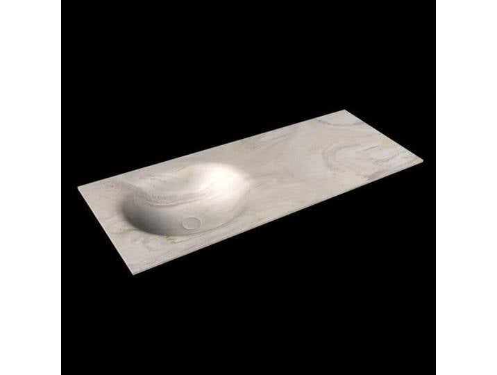 corian waschtisch 124 cm moon waschbecken links ostra corian waschtisch 124 cm moon waschbecken links ostra von Mondiaz