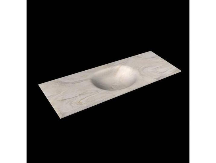 corian waschtisch 130 cm moon waschbecken mittig ostra corian waschtisch 130 cm moon waschbecken mittig ostra von Mondiaz
