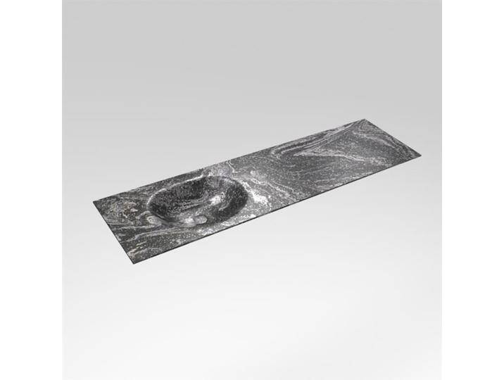 corian waschtisch 170 cm moon waschbecken links lava von Mondiaz