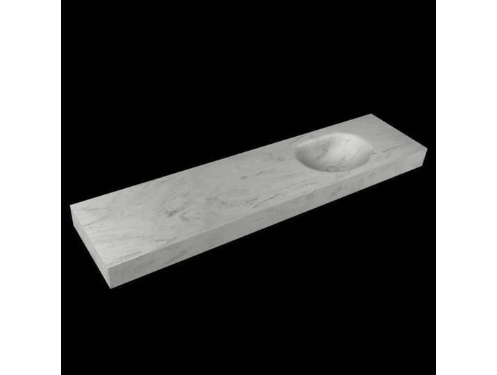 corian waschtisch 195 cm freihängend moon waschbecken rechts... corian waschtisch 195 cm freihängend moon waschbecken rechts... von Mondiaz