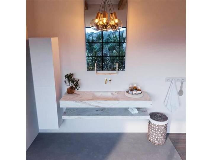 corian waschtisch set alan dlux 150 cm braun marmor frappe... corian waschtisch set alan dlux 150 cm braun marmor frappe... von Mondiaz