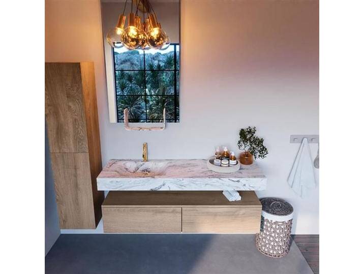 corian waschtisch set alan dlux 150 cm braun marmor glace... corian waschtisch set alan dlux 150 cm braun marmor glace... von Mondiaz